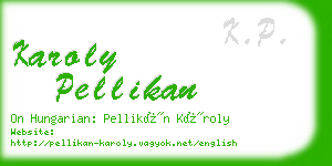 karoly pellikan business card